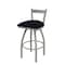 Holland Bar Stool Co 30" Low Back Swivel Bar Stool, Nickel Finish, Canter Twilight Seat 82130AN002 - alternate 1